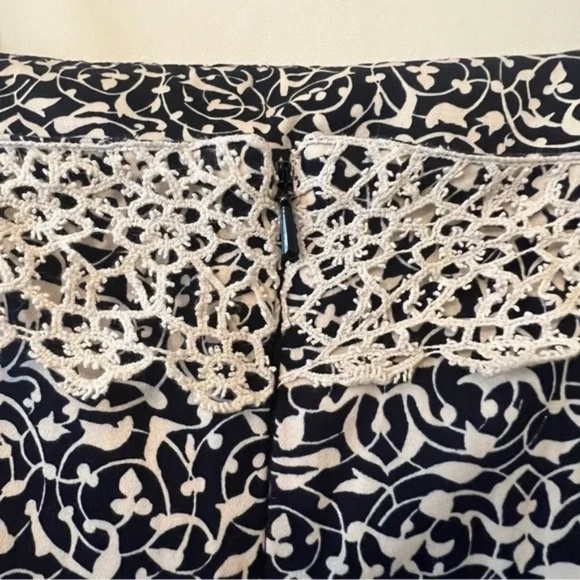 Nine West Size 8 Cotton Dress with Lace Detail - Picture 3 of 7